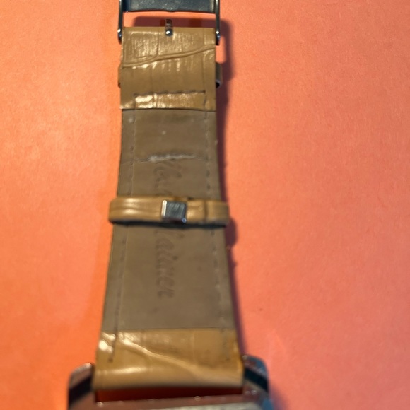 Mark Naimer Quartz Watch White Dial with Tan Accents, Tan Leather Band, Oversize - Picture 8 of 12